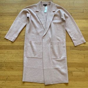 J. Crew sweater coat pink size S NEW WITH TAGS